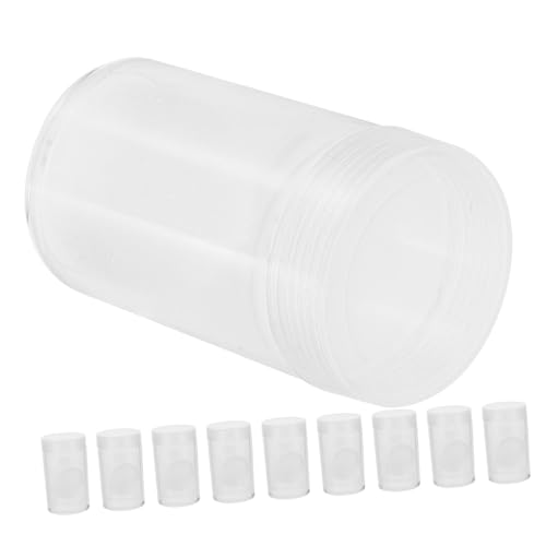 Caja transparente para monedas 10 piezas miniatura 1