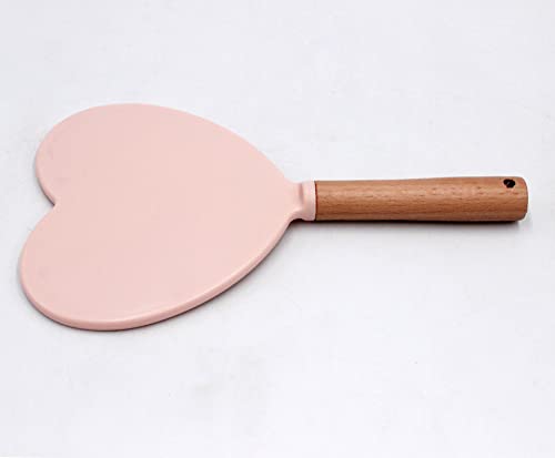 Eaoundm Hand Held Mirror For Makeup, Small Wood Hand Mirror Portable Travel Vanity Mirror For Men&Women 5.5W X 9.2L Inch #TOP5