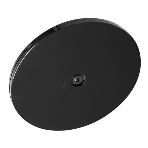 Gadpiparty Bandeja Giratoria Multifuncional para Pasteles de 228 CM 9 Pulgadas Color Negro Soporte para Decorar y Hornear 360 Grados Plato Giratorio de Plástico Resistente para Uso