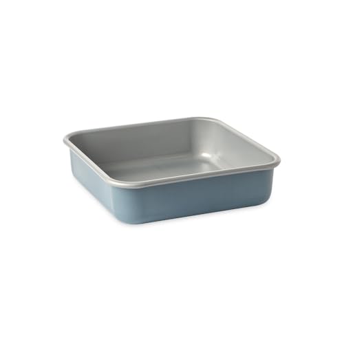 Nordic Ware Brilliant - Sartén cuadrada de aluminio antiadherente de 9 pulgadas