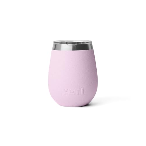 Image of YETI Rambler 10 oz Wine Tumbler, Vacuum Insulated, Stainless Steel with MagSlider Lid, Cherry Blossom
