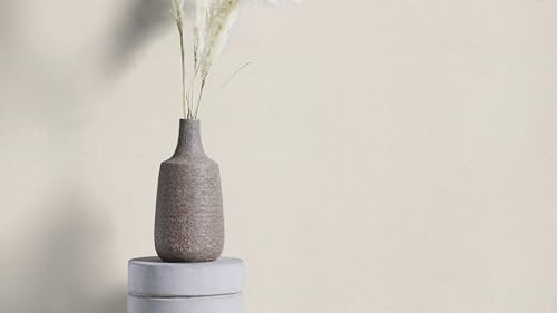 Papier peint aspect lin beige Rasch pour masquer défauts mur