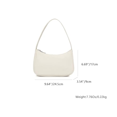 Women's Shoulder Bag Purse Simple One-Shoulder Underarm Bag Lightweight and Practical (Canvas/Beige)2