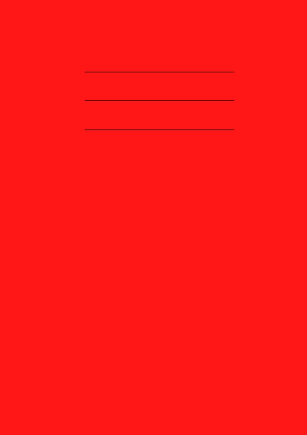 5mm Squared Paper - Maths Exercise Book A5: 100 Page Notebook of Graph Paper - 0.5cm Grid Journal - 90 GSM - Red Jotter