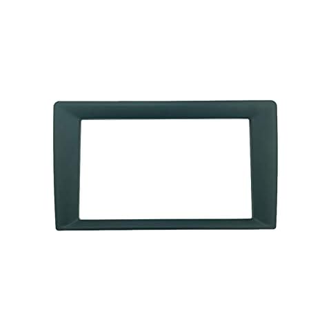 XIUHUI Xwang store 2 Din Universal Fascia 9 Inch Frame Change To 7 Inch Car Radio Fascia Frame Car DVD Dash Kit Installation Frame Trim ABS+PC (Color Name : Only frame) Cover