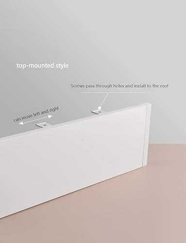 Durable Blackout Valance Panel for Bay Windows - Stylish Ceiling/Wall Mount Rod Baffle, Perfect Bedroom Wall Decor