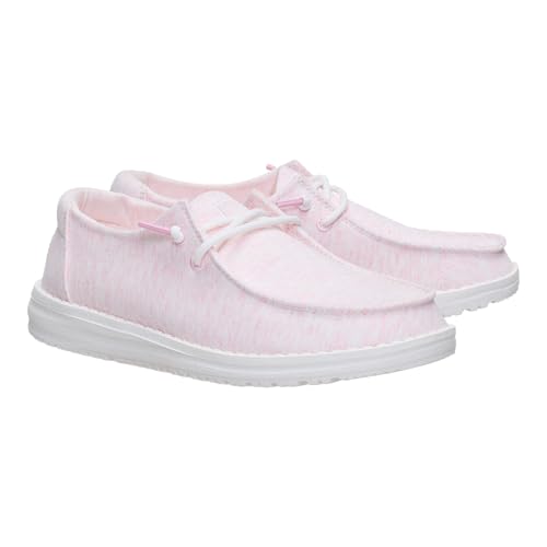 Image of HEYDUDE Women's Wendy Stretch Jersey Slip On Shoes | Lightweight Comfortable Travel Loafers with Elastic Laces