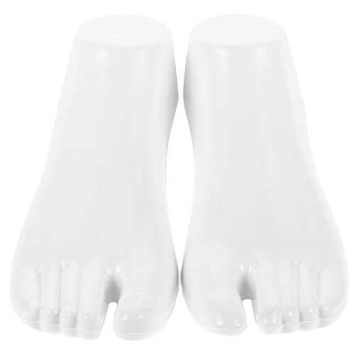 Tofficu 1 Paio Di Manichini Piedi Femminili in Plastica Per Esposizione Di Calzini, Sandali E Scarpe - Modello Realistico Per Negozio, Mostre E Fotografia