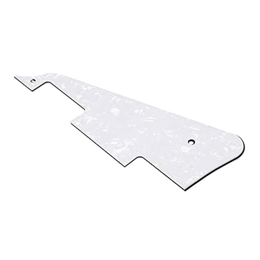 YYian Elgitarr delar 6 färger gitarrplektrum 3-lagers gitarr repplatta passar till Gibson Sg standard reservdelar och tillbehör (Färg: Vit pärla)