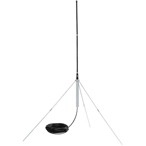 MythGeek 1/4 Wave Outdoor GP Antenna for FM Transmitter, Professional Waterproof Antenna with 8M/26Ft TNC BNC Cable for 0.5W-100W 7W 7C 15W 15A 15B 25W T251 50W T501 Cover