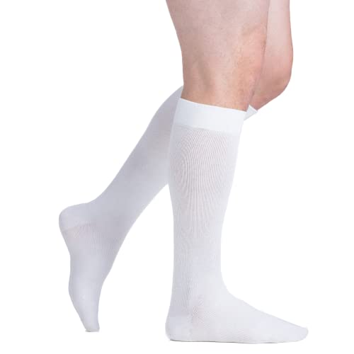 Image of EvoNation Men & Women Knee High 20-30 mmHg Graduated Compression Cotton Socks - Firm Pressure Compression Garment