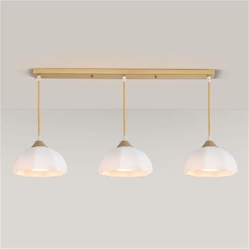 Lámpara colgante industrial vintage moderna Nordic Creative White Glass Lampshade Pendant Light Bedroom Living Room Corridor Dining Room Study Chandelier E26/E27 Base Pendant Lamp Para dormitorio, pas