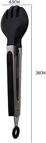 Cooking Tongs 1pc Stainless Steel Silicone Tips Silicone Tongs Kitchen Tongs Non-Stick Kitchen Barbecue Steak Clip Cooking Tongs
