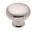 2 Each: Anniversary Knob Sterling Nickel 1-3/16"