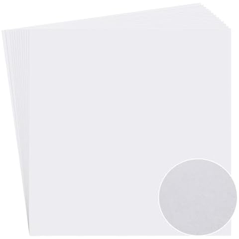Fuyoooo 100 Sheets of Artist Teabag Paper for Mixed Media Art 16.5''x16.5'' Large Wet Strength Tissue White Handmade Paper DIY Art Craft Supplies for Printmaking Collage Cyanotype Painting Cover
