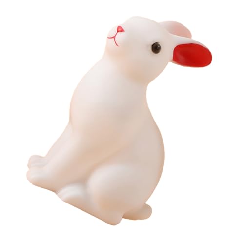 Abaodam Lámpara de Noche para Guardería Forma de Conejo de Silicona, Luz Nocturna LED Alimentada por Batería, Luz de Noche Infantil para Dormitorio, Decoración Suave y Color Aleatorio