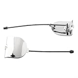 Lawnoval Crochet de remorquage de pare chocs arrière chromé pour Fiat 500 2007–2012 Direct Fit 735455393