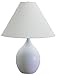 House Of Troy GS300-GM Scatchard - 22.5" One Light Stoneware Table Lamp, Green Matte Finish with Cream Linen Hardback Shade