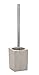 Produktbild Wenko 20069100 WC-Garnitur Milos - Polyresin, 8.7 x 37.5 x 8.7 cm, grau