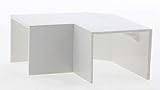 canaleta dexson 40x20 Máxima calidad Bricolamp Ángulo plano para canaleta blanca 40 x 20 mm