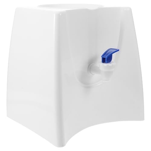 COOLHIYA Dispensador de Agua de Mostrador Portátil y Compacto en Plástico Blanco para Oficina y Dormitorio, Mini Dispensador de Agua Fría Elegante y Funcional