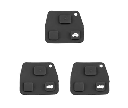 Coque clé voiture pour Toyota Yaris Avensis Corolla protection silicone 3 boutons