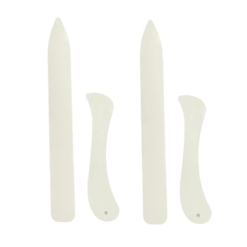 4 Stück Falzbein,Falzbein Für Papier,Falzbrett Und Werkzeug Binding,Bone...