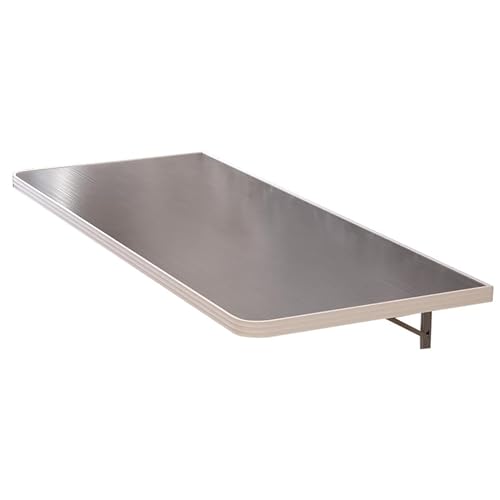 CIFIEXUE Escritorio de Pared Plegable para Lavandería Mesa Plegable Flotante Mesa Plegable Montada con Soporte de Acero Mesa de Pared Larga Y Estrecha Ahorro de Espacio Construcción Estable Y Rob