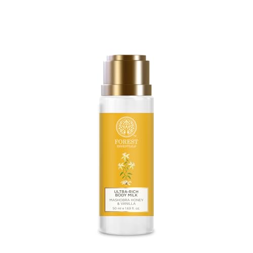 Image of Forest Essentials Luxury Bath & Body Gift Set | Honey Vanilla Scented | Body Wash and Body Lotion (Pack of 2)