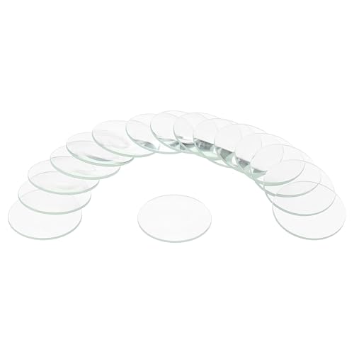 uxcell 16pcs Watch Crystal Glass Lens, 29.5mm Single Dome Round Glasses Watch Face Crystals Len Replacement Parts for Watchmaker Repair, Clear