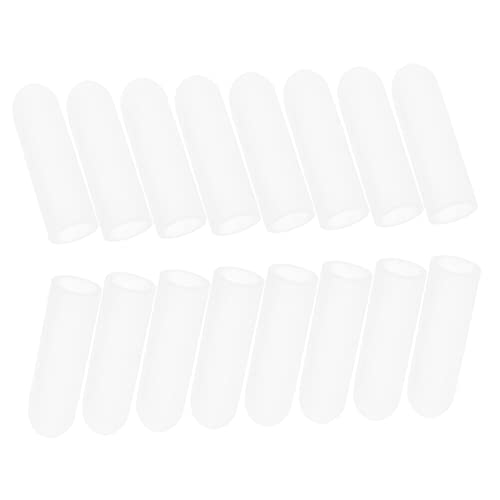 WOFASHPURET 8 Pairs Silicone Finger Sleeves of Reusable Finger Protection Covers Transparent Design for Comfortable Use for Both Men and Women Easy to Clean and Store