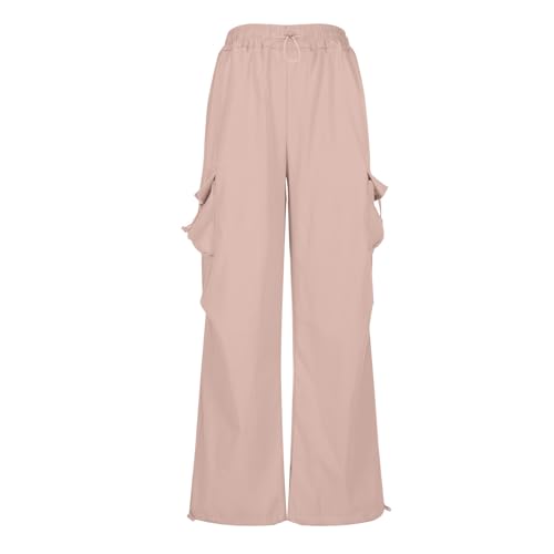 Cargo Pants Womens Baggy Parachute High Waisted Wide Leg Pants Fashion Teen Girls Y2k Streetwear Outdoor Jogger Pants3