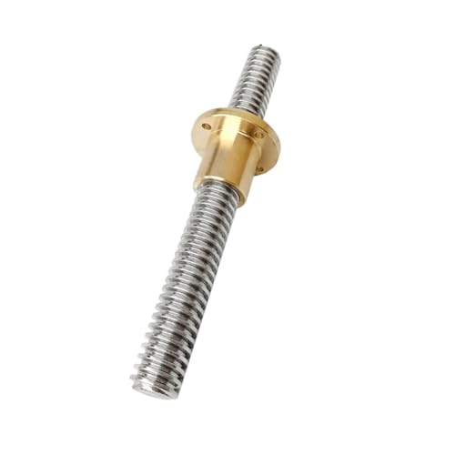 Vis trapézoïdale T12 pas 6mm axe fileté 300mm pour motorisation pas à pas