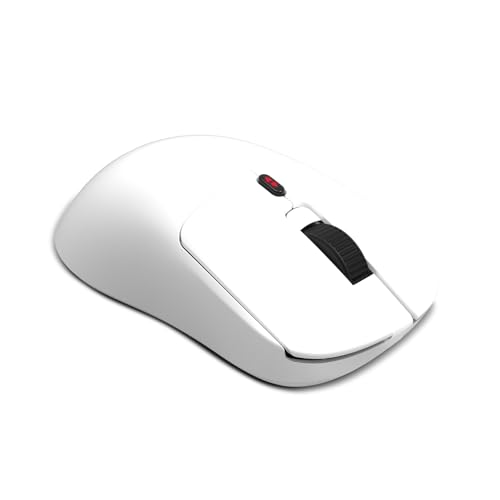 Klever, Mouse Gaming Wireless Superleggero 55 g, Sensore Ottico Pixart PMW3325 fino a 10.000 DPI, 6 Pulsanti, Polling Rate 1000Hz, Connessione Wireless 2,4GHz e USB-C, PC, Mac, PS4, PS5, Bianco. - Mouse gaming - Immagine 1