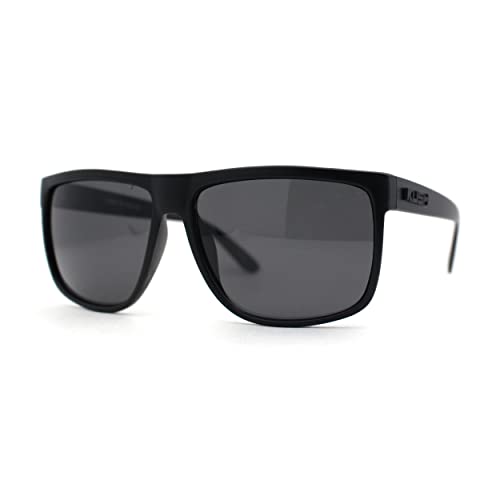 Kush Mens Large Cholo Iconic Gangster Horn Rim Sunglasses Matte Black, 5 5/8In (143mm) W x 2In (52mm) H