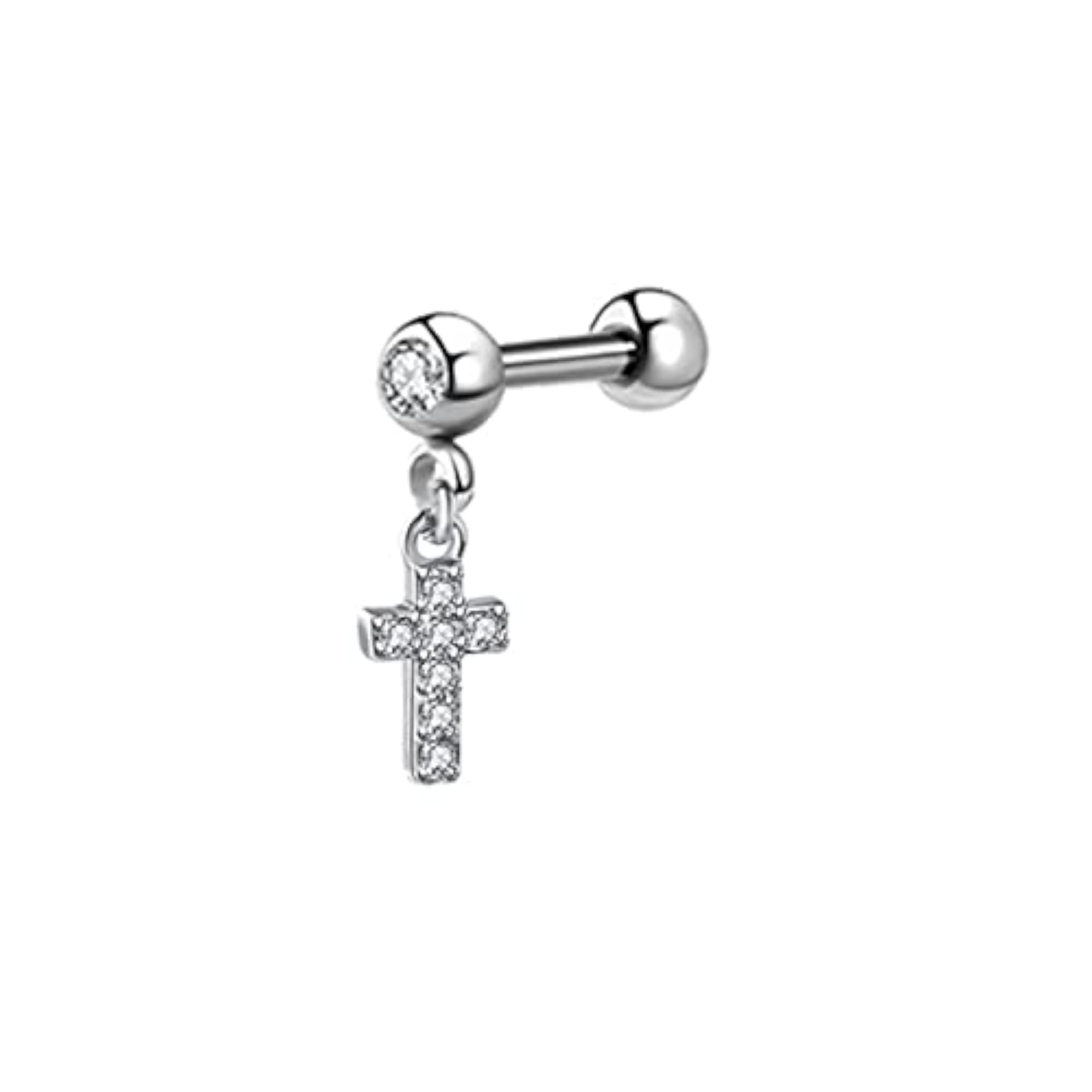 Women's Jeweled Deer Screw Helix Piercing Stud Earrings