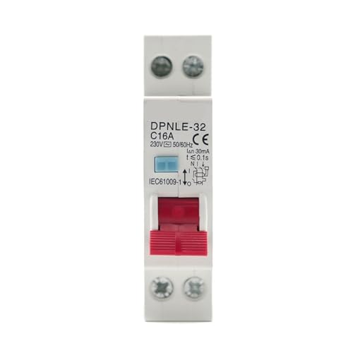 RCBO 1P+N 32A 6KA Disjoncteur différentiel automatique 230V 18mm