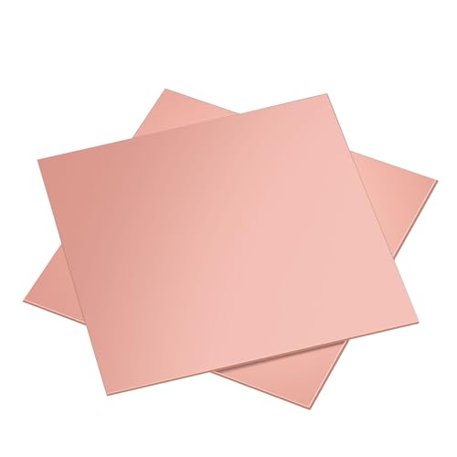 2 Pack 18 Gauge Copper Sheet