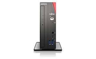 Fujitsu ESPRIMO G6012 i5-12400T UCFF Intel® Core™ i5 8 GB DDR4-SDRAM 256 GB SSD Windows 11 Pro Mini-PC Schwarz, Rot