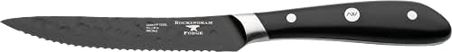 Rockingham Forge Ashwood Series 5" Steak Knife Kitchen Knife with Ice Hardened Vanadium Steel Serrated Blades