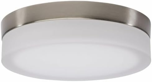 Nuvo Lighting 62/558 Pi - 18W CCT Selectable LED Flush Mount-3.13 Inches Tall and 9 Inches Wide, Finish Color: Brushed Nickel