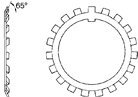 6 pcs Metric DIN 5406 MMB-18 Shaft Lock Washer Steel Plain Finish