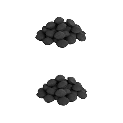 POPETPOP 2 Paquetes Barbacoa De Carbón Al Aire Pinzas y para Freidora Decoración De Briquetas De Carbón Troncos De Parrilla Black Mezcla De De