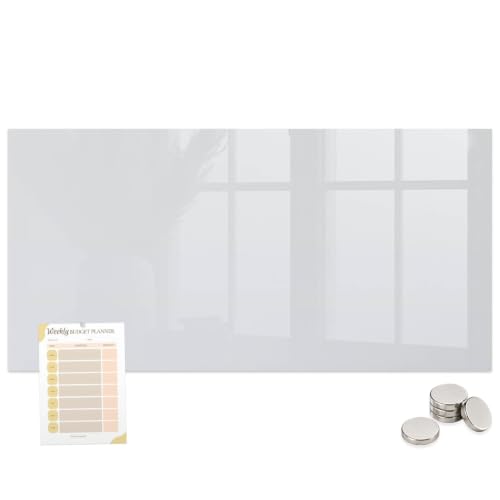 Tablero Imantado de Metal Blanco Oscuro 100x70 cm para Oficina