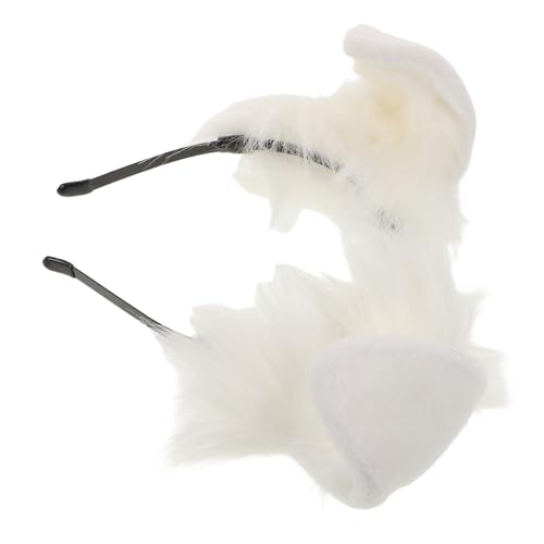 IMIKEYA Diadema Orejas Perro Peluche Realista Cómoda y Flexible para Cosplay Fiestas Halloween y Carnaval Accesorio Animal para Mujeres y Niñas