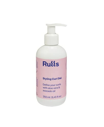Rulls - Gel definidor de rizos vegano con aloe vera, aceite de aguacate y proteínas - 250 ml - Sin sulfatos - Sin siliconas - Styling Curl Gel