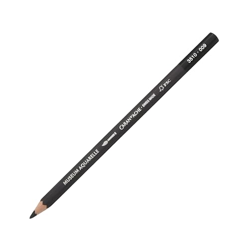 Caran d'Ache Museum Aquarelle Bleistift Museum Aquarelle Bleistift 3510.009/ NR 009 BLACK/SCHWARZ-FSC (1 Stück/ (Pack of 1)