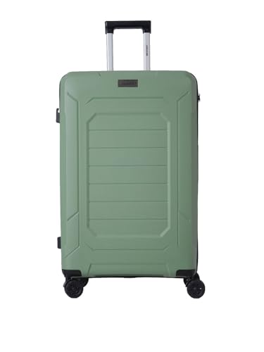 Image of Wildcraft Safara Mercury Hard Trolley Large Luggage | Durable Polycarbonate Shell | 360 Spinner Wheels | Telescopic Handle | Lightweight Check-in Travel Suitcase, Green