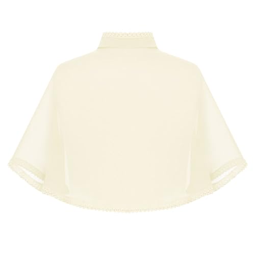 CHICTRY Kid Chiffon Flower Girl Bolero Shrug Accessories Princess Cape Wedding Birthday Dress Cover up2
