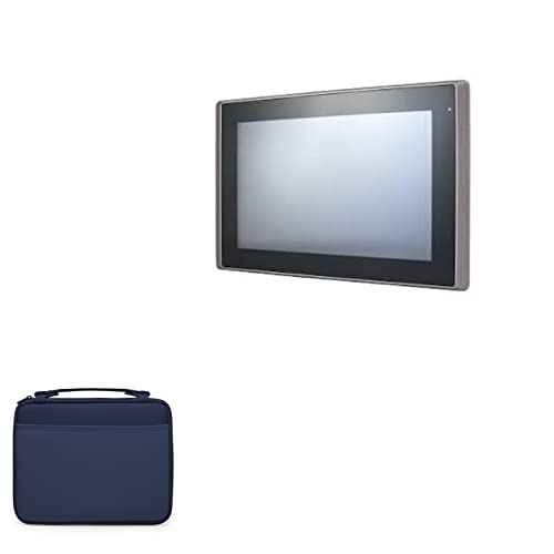 BoxWave Case Compatible with AIS ITM-TMNA0U-07AC-000C - Hard Shell Briefcase, Slim Messenger Bag Briefcase Cover Side Pockets - Navy